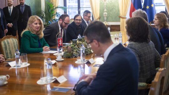Prezidentka Zuzana Čaputová na stretnutí s právnymi expertmi a právnickými autoritami.