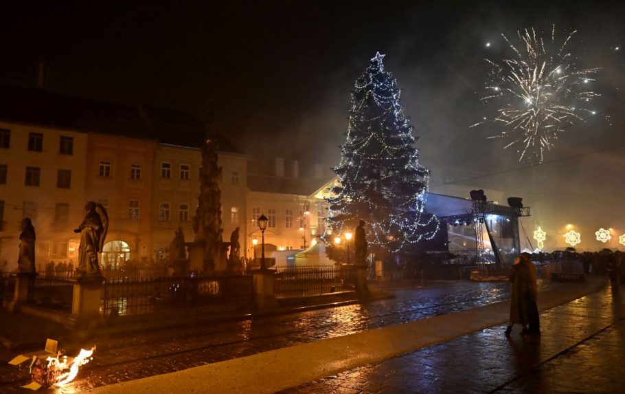 Novoročné oslavy v Košiciach.