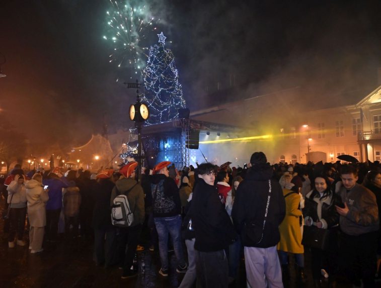 Novoročné oslavy v Košiciach.