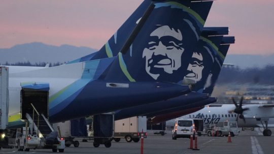 Lietadlo americkej spoločnosti Alaska Airlines.