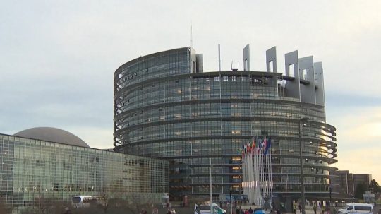 Budova Európskeho parlamentu.