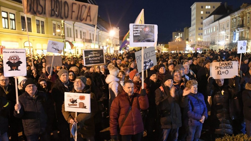 Ľudia protestovali aj v Košiciach.