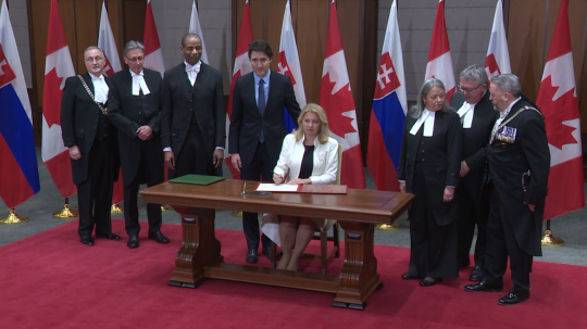 Prezidentka Zuzana Čaputová sa stretla s kanadským premiérom Justinom Trudeauom.