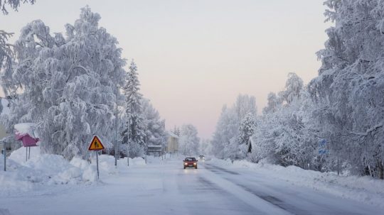 Ilustračná snímka- mrazivé počasie vo Švédsku.