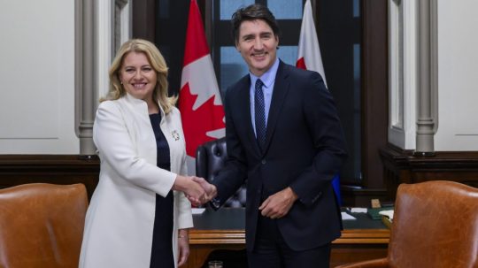 Prezidentka SR Zuzana Čaputová sa stretla s kanadským premiérom Justinom Trudeauom v Ottawe.