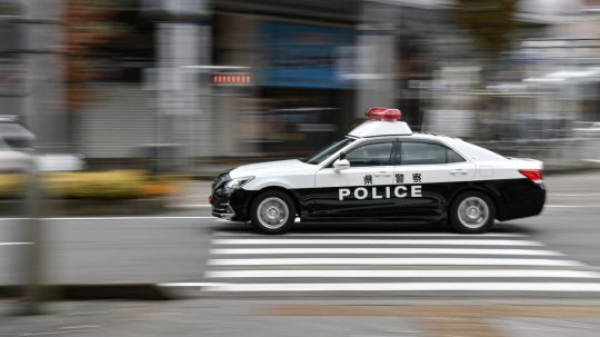 Na snímke vozidlo japonskej polície.