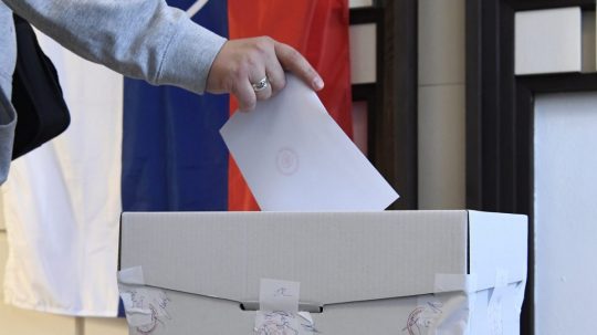 Ilustračná snímka hlasovania v prezidentských voľbách.