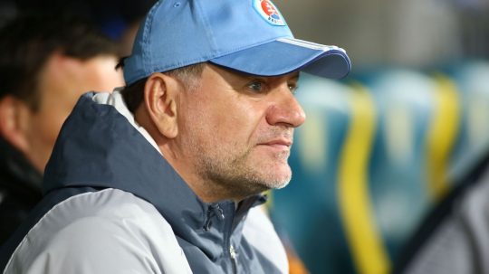 Na snímke tréner ŠK Slovan Bratislava Vladimír Weiss st.