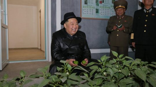 Na snímke severokórejský líder Kim Čong-un.