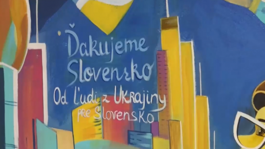 Logo iniciatívy "Ďakujeme Slovensko".