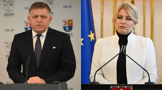 Premiér Robert Fico (Smer-SD) a prezidentka SR Zuzana Čaputová.