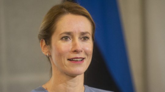Estónska premiérka Kaja Kallasová.