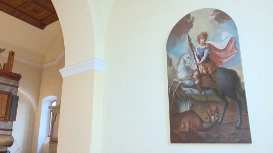 Vzácny obraz sv. Juraja.