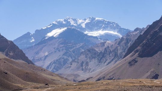 Na sníme najvyššia hora Ameriky Aconcagua.