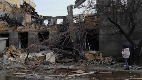 Ilustračná snímka zničenej Ukrajiny.