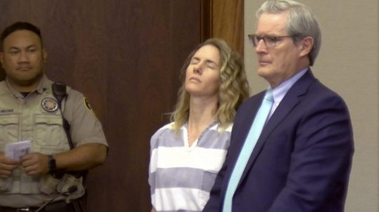 Na snímke je odsúdená matka Ruby Frankeová počas súdneho procesu.