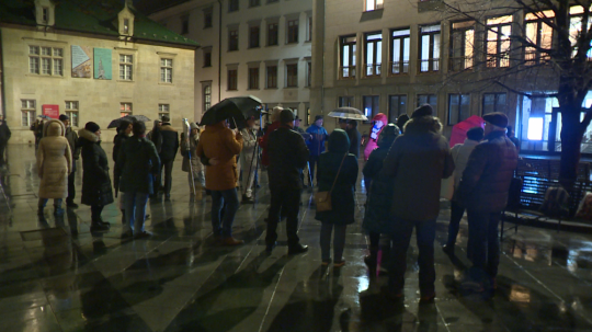 V centre Bratislavy bola aj demonštrácia na podporu ministerky kultúry Martiny Šimkovičovej.