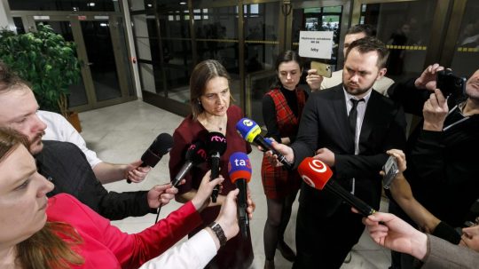 Na snímke predsedníčka Osobitného kontrolného výboru NR SR na kontrolu činnosti SIS Mária Kolíková (SaS).