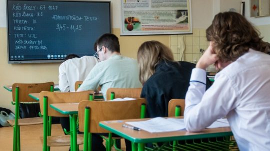 Priebeh maturít na Spojenej škole Tarasa Ševčenka v Prešove.