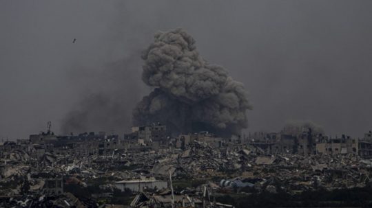 Výbuch v Pásme Gazy.