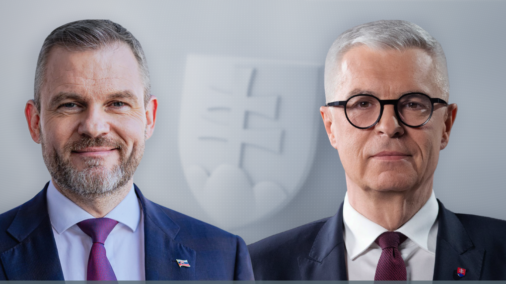 Prezidentskí kandidáti (zľava) Ivan Korčok a Peter Pellegrini.