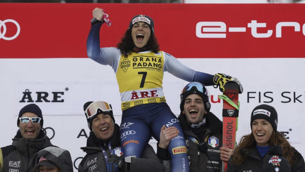 Brignoneová triumfovala v obrovskom slalome v Are a udržala si nádej na zisk malého glóbusu
