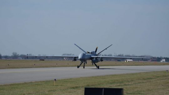 Na snímke bezpilotné lietadlo MQ9 Reaper.