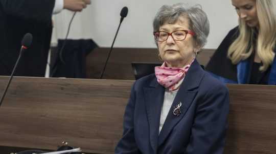 Ľubica Rošková počas súdneho pojednávania na Špecializovanom trestnom súde.