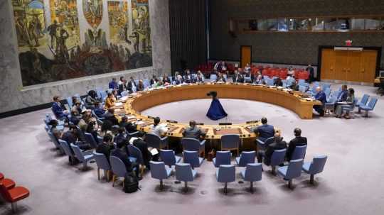 Na snímke zasadnutie Bezpečnostnej rady OSN.