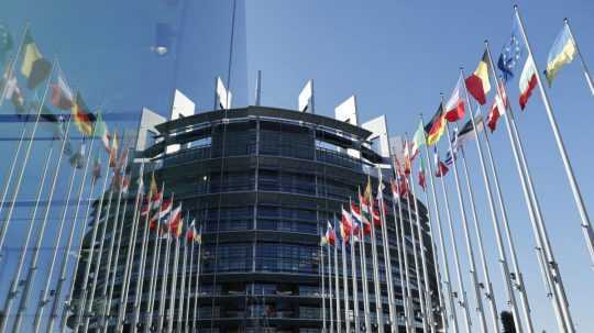 Na snímke Európsky parlament v Štrasburgu.
