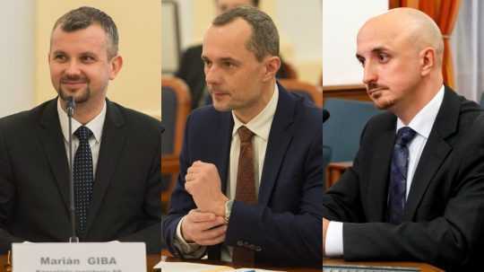 Zľava Marián Giba, Radoslav Procházka a Michal Kianička.