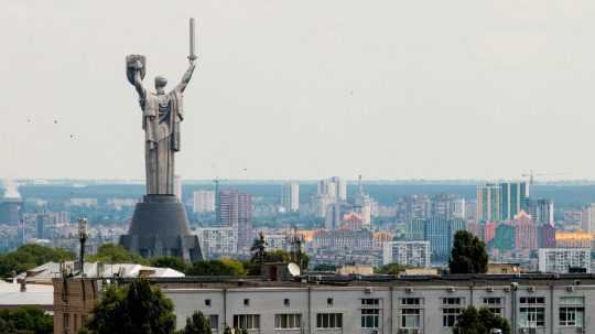 Na snímke pohľad na Kyjev.