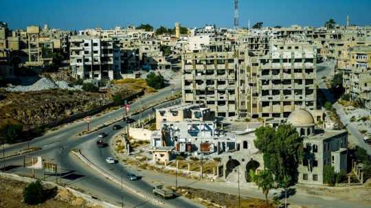 Na snímke mesto v Sýrii.