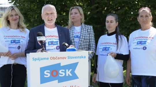 Líder mimoparlamentnej strany Spájame Občanov Slovenska (SOSK) Marian Kollár.