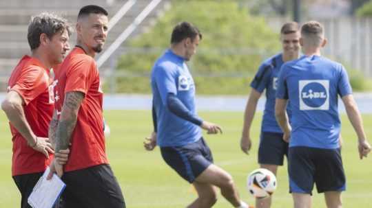 Tréningový kemp slovenskej futbalovej reprezentácie v Šamoríne.