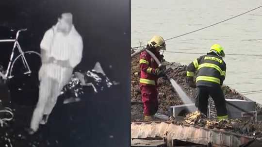 VIDEO: Polícia sa pokúša objasniť požiar v podniku na Dunaji. Zverejnila zábery muža, ľudí žiada o pomoc