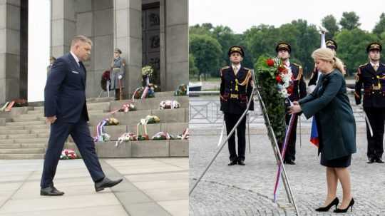 Prezidentka Zuzana Čaputová a premiér Robert Fico si pripomenuli ukončenie druhej svetovej vojny.