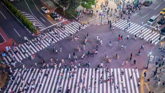 Križovatka v Japonsku.