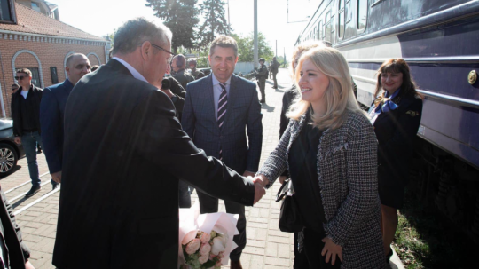 Prezidentka Zuzana Čaputová na rozlúčkovej návšteve Ukrajiny.