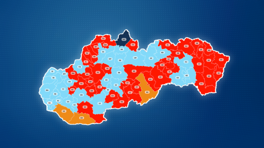 Výsledková mapa eurovolieb.