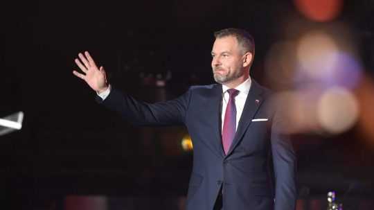 Na snímke dosluhujúci predseda Hlasu-SD a novozvolený prezident SR Peter Pellegrini.