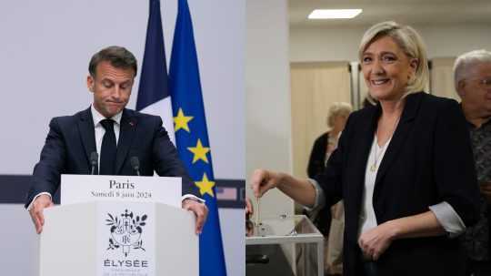 Emmanuel Macron a Marine Le Penová.