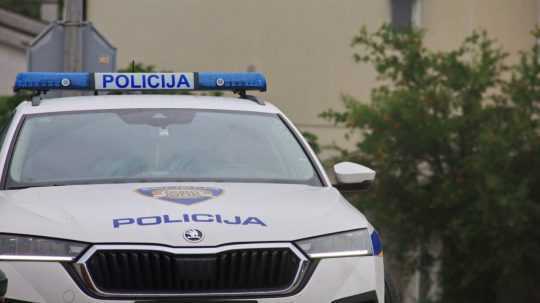 Ilustračná snímka chorvátskeho policajného auta.