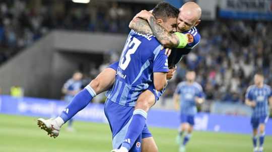 VIDEO: Kanonáda na Tehelnom poli. Slovan nadelil Celje päť gólov a postúpil do tretieho predkola LM