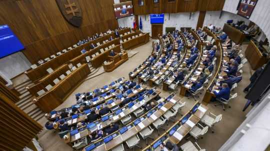 Na snímke slovenský parlament.