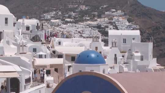 Grécky ostrov Santorini.