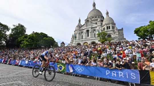 Na snímke slovenská reprezentantka v cestnej cyklistike Nora Jenčušová.