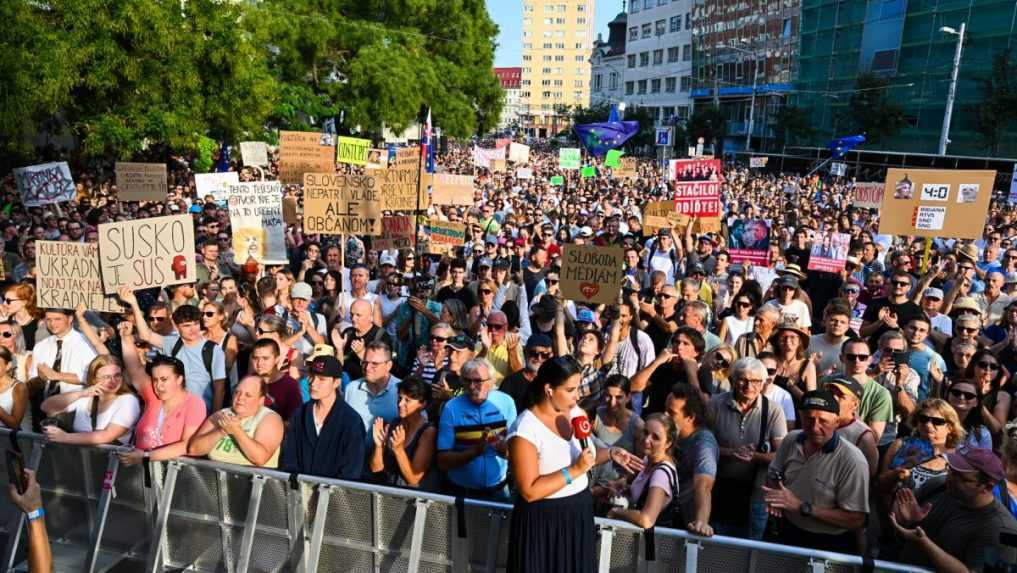 Protest opoziÃ„ÂnÃƒÂ½ch strÃƒÂ¡n sa konal len deÃ…Âˆ po proteste kultÃƒÂºrnej obce.