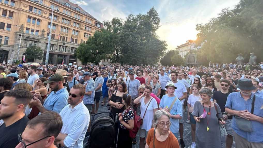 Protest zorganizovalo opoziÃ„ÂnÃƒÂ© ProgresÃƒÂ­vne Slovensko a SaS.