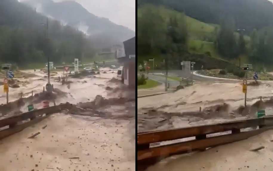 Prívaly vody s bahnom strhávali vozidlá, smršť spôsobila dopravný chaos vo Viedni. Rakúsko potrápilo počasie